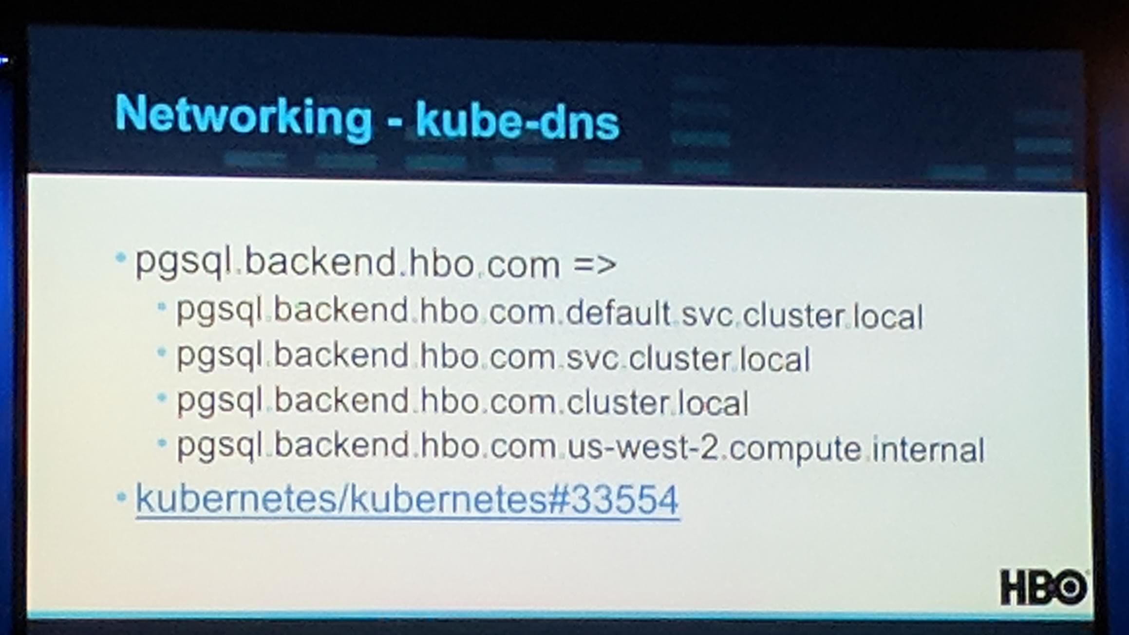 KubeCon: Keynote kube-dns ndots issue