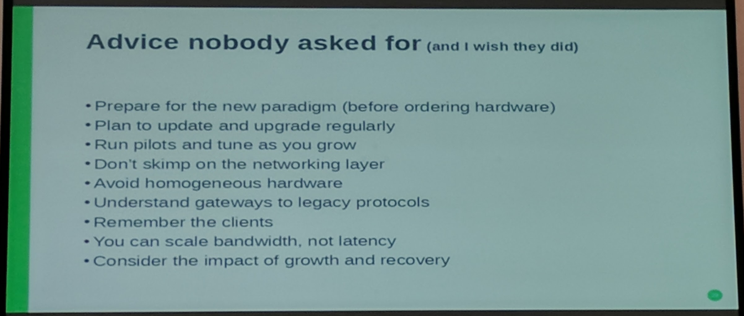 Ceph Day Darmstadt 2018 - Five years of Ceph - Advice nobody asked for (and I wish they did)