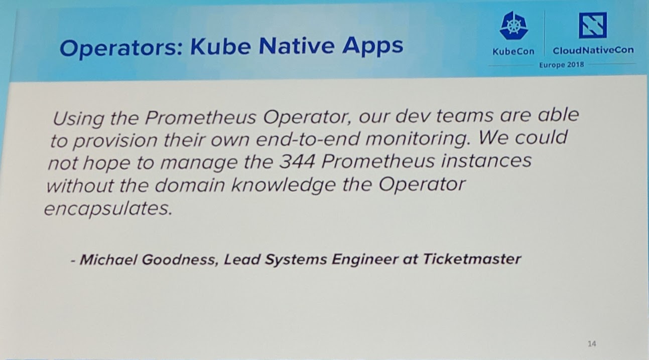 KubeCon - Keynote - Operators: Kube Native Apps